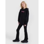 Girls sweatshirt with a hood, open, 4F 4FJRSS25TSWSF2235-20S - Image 4