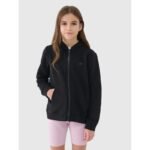 Girls sweatshirt with a zipper and hood 4F 4FJWSS25TSWSF1706-20S