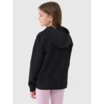 Girls sweatshirt with a zipper and hood 4F 4FJWSS25TSWSF1706-20S - Image 6
