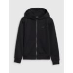 Girls sweatshirt with a zipper and hood 4F 4FJWSS25TSWSF1706-20S - Image 7