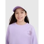 Girls sweatshirt without a hood, 4F 4FJWSS25TSWSF1504-52S - Image 2