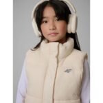 Girls vest with synthetic filling 4F 4FJWSS26TVJAF312-12S - Image 4