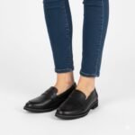 Jezzi SFY25128 black leather lords shoes - Image 5