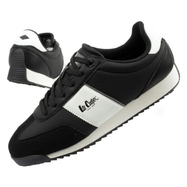 Lee Cooper sports shoes sneakers mens fashionable comfortable black