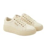 Lee Cooper womens shoes sports sneakers beige platform fashionable