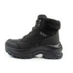 Lee Cooper womens winter hiking sports shoes, insulated, black, lace-up - Image 2