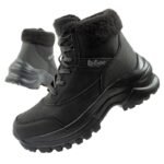 Lee Cooper womens winter hiking sports shoes, insulated, black, lace-up