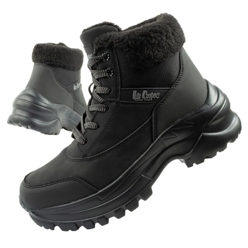 lupin-wear-ca-lee-cooper-women-s-winter-hiking-sports-shoes-insulated-black-lace-up-1715926 Lee Cooper womens winter hiking sports shoes, insulated, black, lace-up - Image 1