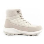 Lee Cooper womens winter hiking sports shoes, insulated, cream, eco-leather - Image 4