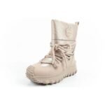 Lee Cooper womens winter trekking sports shoes, insulated, beige, natural leather - Image 3