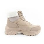 Lee Cooper womens winter trekking sports shoes Lee Cooper insulated beige - Image 4