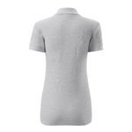 Malfini Cotton W MLI-21303 light gray melange polo shirt - Image 2