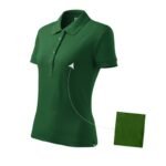 Malfini Cotton W MLI-21306 Bottle Green Polo Shirt