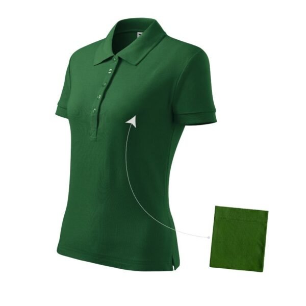 Malfini Cotton W MLI-21306 Bottle Green Polo Shirt