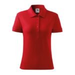 Malfini Cotton W MLI-21307 red polo shirt - Image 3