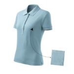 Malfini Cotton W MLI-21315 polo shirt blue - Image 4