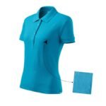 Malfini Cotton W MLI-21344 Turquoise Polo Shirt