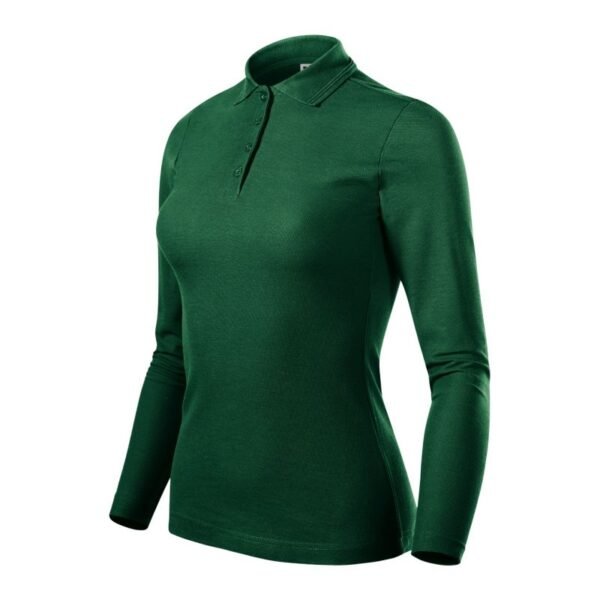 Malfini Pique Polo LS W MLI-231D3 dark green polo shirt