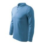 Malfini Single J. LS M polo shirt MLI-21114 azure - Image 6