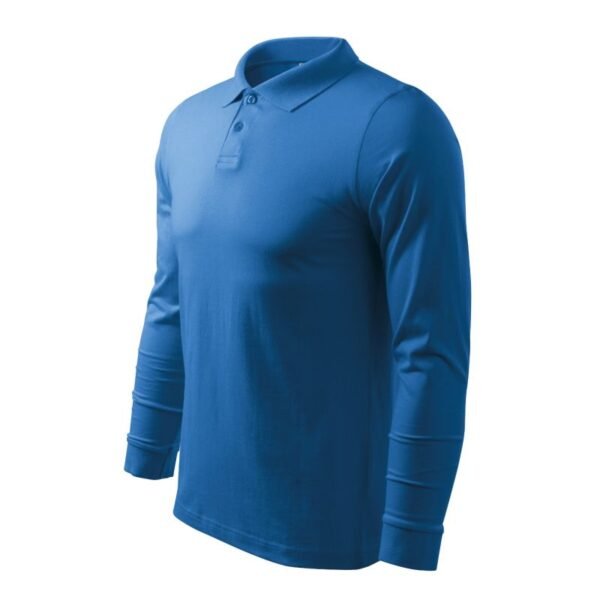 Malfini Single J. LS M polo shirt MLI-21114 azure