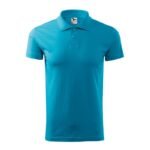 Malfini Single J. M MLI-20244 Turquoise Polo Shirt - Image 5
