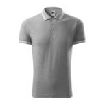 Malfini Urban M MLI-21912 dark gray melange polo shirt - Image 3