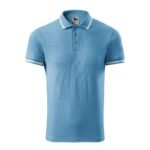 Malfini Urban M MLI-21914 azure polo shirt - Image 6