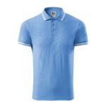 Malfini Urban M MLI-21915 blue polo shirt - Image 3