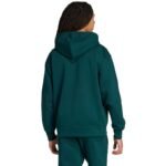 Mens adidas ALL SZN Fleece Full-Zip Sweatshirt Green JX5101 - Image 3