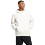 Mens adidas All Szn Fleece Hoodie White IY4121 - Image 4