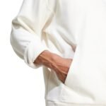 Mens adidas All Szn Fleece Hoodie White IY4121 - Image 6