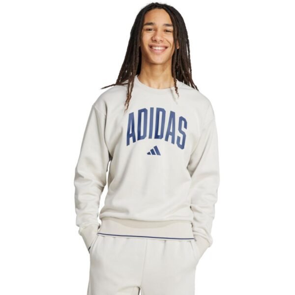 Mens adidas Collegiate Sweatshirt Gray JM1732