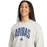 Mens adidas Collegiate Sweatshirt Gray JM1732 - Image 5