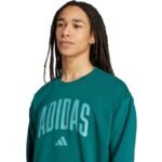 Mens adidas Collegiate Sweatshirt Green JM1733 - Image 5