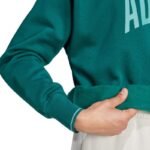 Mens adidas Collegiate Sweatshirt Green JM1733 - Image 6