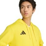 Mens adidas Entrada 26 Full Zip Hoody Yellow KF8964 - Image 4