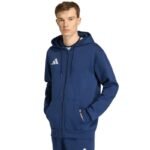 Mens adidas Entrada 26 FZ Hoody navy blue KF5946