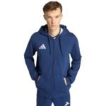 Mens adidas Entrada 26 FZ Hoody navy blue KF5946 - Image 4