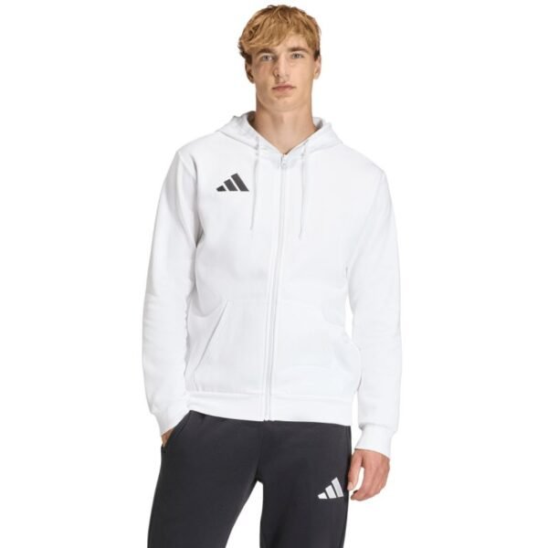 Mens adidas Entrada 26 FZ Hoody white KF5943