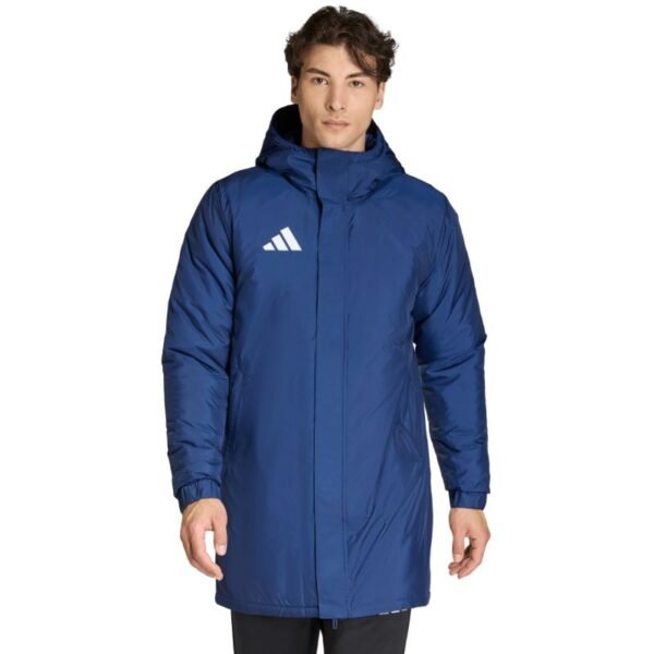 Mens adidas Entrada 26 Stadium Jacket Navy Blue JZ6669
