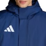 Mens adidas Entrada 26 Stadium Jacket Navy Blue JZ6669 - Image 4