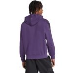 Mens adidas Essentials 3-Stripes Fleece Sweatshirt Purple JX0740 - Image 3