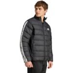 Mens adidas Essentials 3-Stripes Jacket Black JM8416 - Image 4
