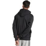Mens adidas Holiday 3S Hoodie Black JM1698 - Image 3