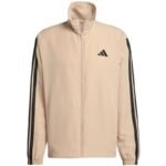 Mens adidas Sportswear Basic 3-Stripes Woven Tracksuit Beige JX3149 - Image 3