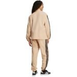 Mens adidas Sportswear Basic 3-Stripes Woven Tracksuit Beige JX3149 - Image 5