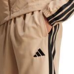 Mens adidas Sportswear Basic 3-Stripes Woven Tracksuit Beige JX3149 - Image 7