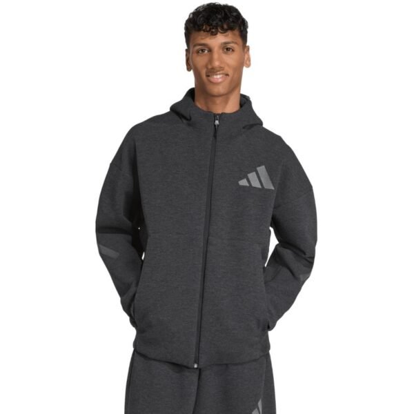 Mens adidas ZNE PR FZ sweatshirt black JM6055