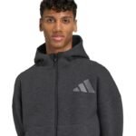Mens adidas ZNE PR FZ sweatshirt black JM6055 - Image 5