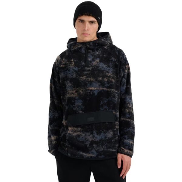 Mens fleece sweatshirt 4F M427 multicolor allover 4FWAW25TFLEM427 90A